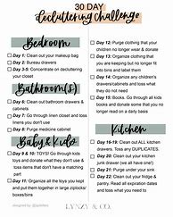 Image result for 30-Day Declutter Challenge Template