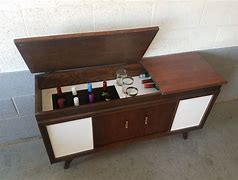 Image result for Repurposed Vintage Stereo Cabinet