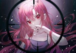 Image result for Red Pink Eyes Anime