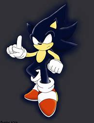Image result for Drawings of Super Dark Sonic