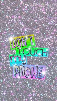 Image result for Aesthetic Pink Don't Touch My Phone Wallpaper