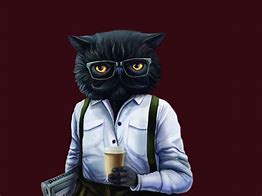 Image result for Hipster Black Cat
