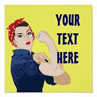 Image result for Rosie the Riveter Customizable