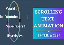 Image result for Scrolling Text Aniations