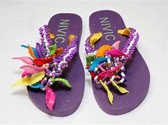 Image result for Beaded Shearling Slippers