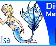 Image result for How to Draw Mermaid Elsa