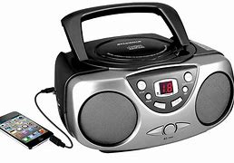 Image result for Electrically Powered 5-Disc CD Player Boombox