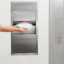 Image result for Recessed Paper Towel Dispenser