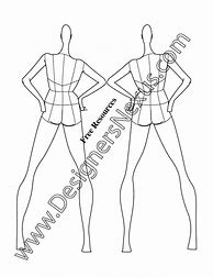 Image result for Fashion Croquis Back