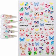Image result for Butterfly Nail Art Stickers