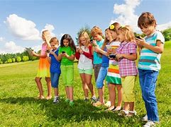 Image result for Group of Kids On Phones