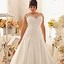Image result for Plus Size White Bridal Dress
