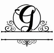 Image result for Split Monogram G Letter Fancy