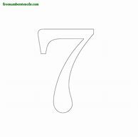 Image result for Number 7 Template