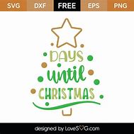 Image result for Days until Christmas SVG