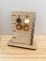 Image result for Wooden Earring Displays