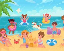Image result for Aesthetic Beach Cartoon