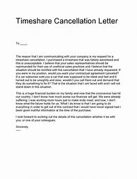 Image result for Timeshare Contract Cancellation Letter