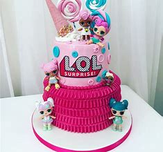 Image result for LOL Surprise Dolls Birthday Cake