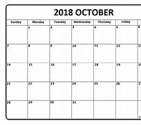 Image result for Free Editable October Calendar
