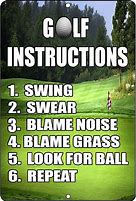 Image result for Funny Golf Signs