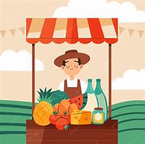 Image result for Farmers Market Illustration