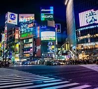Image result for Shibuya Crossing at Night