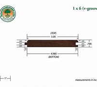 Image result for 1X6 V-Groove Dimensions