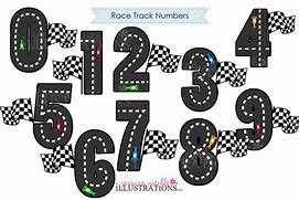 Image result for Number 8 Race Track Template