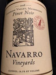 Image result for Navarro Pinot Noir