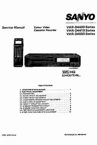 Image result for Sanyo Vcr4750 Service Manual