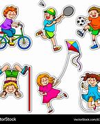 Image result for Active Children Cartoon