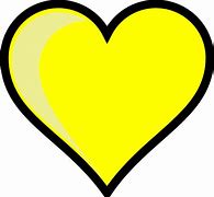 Image result for Yellow Heart Transparent