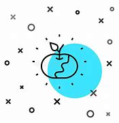 Image result for Apple Black with White Out Line