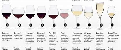 Image result for Wine Glass Shapes Chart