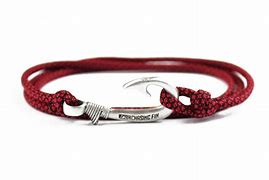 Image result for Red and Black Fish Hook Bracelet