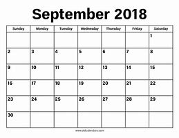 Image result for Kalender 29 September 2018
