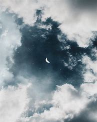 Image result for Dark Aesthetic Moon and Clouds