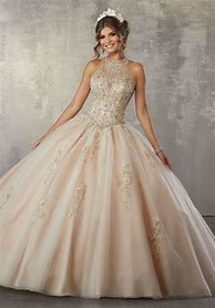 Image result for Champagne Quinceanera Dresses