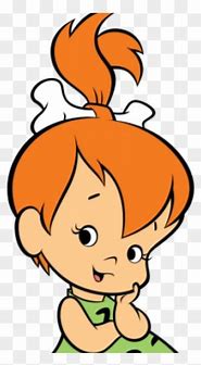 Image result for Flintstones Pebbles Face Cartoon Head