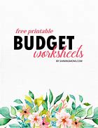 Image result for Personal Budget Worksheet Template