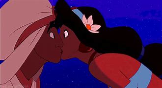 Image result for Aladdin and Jasmine First Kiss