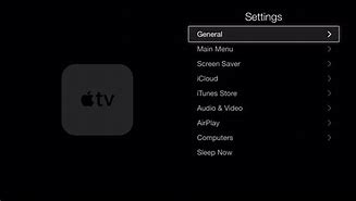 Image result for Apple TV Settings Creen