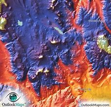 Image result for Topographic Map of Colorado Mountains