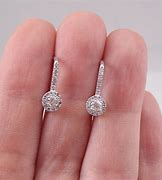 Image result for Diamond Drop Earrings 14k White Gold