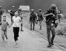 Image result for Girl Running Napalm Vietnam War