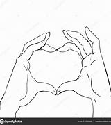 Image result for Black and White Heart Hands Anime