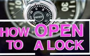 Image result for How to Unlock a Locker Lock