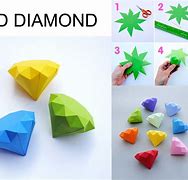 Image result for Diamond Papercraft Template