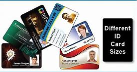 Image result for ID Card Size